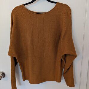 Cyrus Spice Orange Knit Dolman Sweater - Boatneck Size: Small